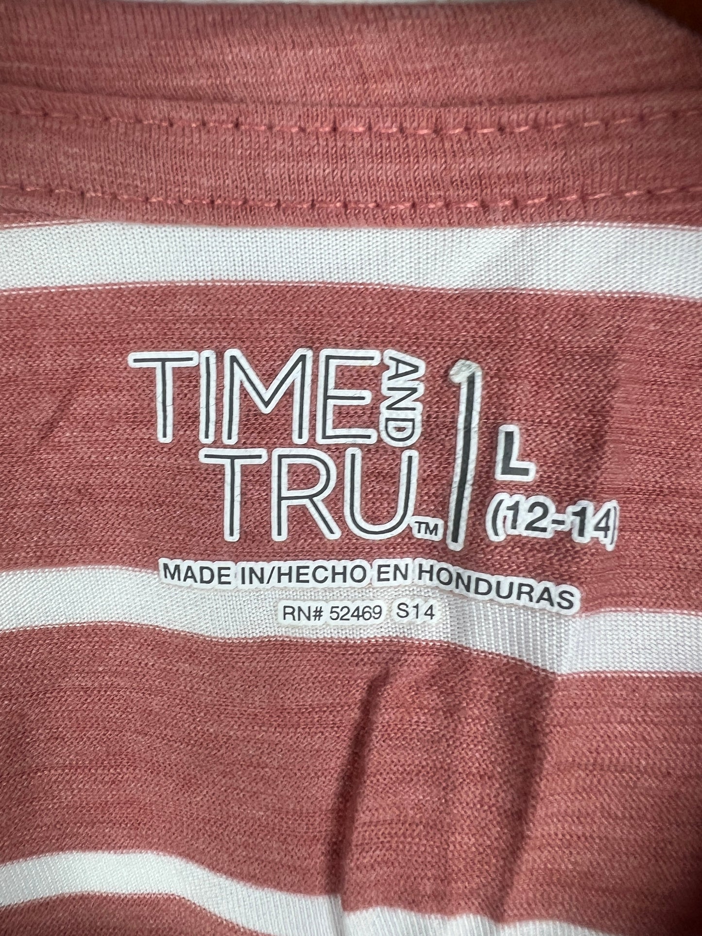 Time & Tru T-Shirt (Women) (Large/X-Large)